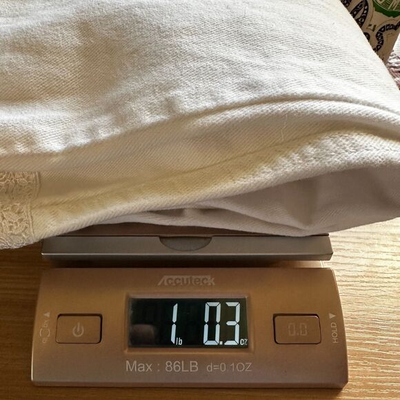 Zara Sailor Gold Button Wide Leg Embroidered Cropped White Patch Pocket Jeans 6 - Picture 8 of 8